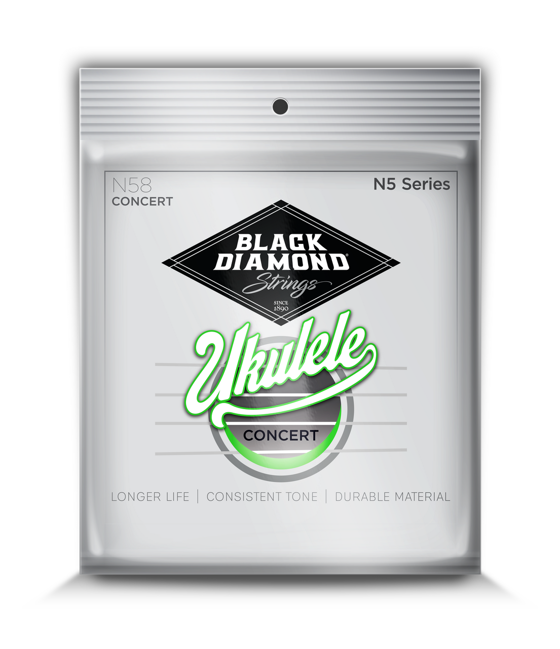 Black Diamond Strings N58 Concert Ukulele Set Low G